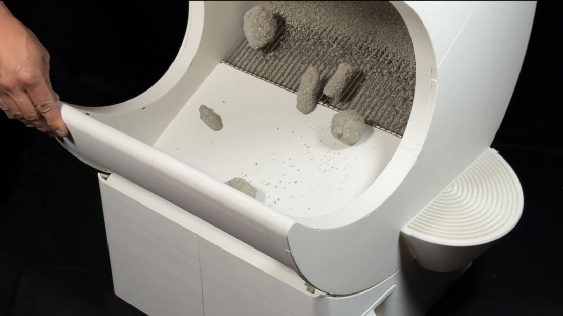 Open Top Self-Cleaning Cat Litter Box