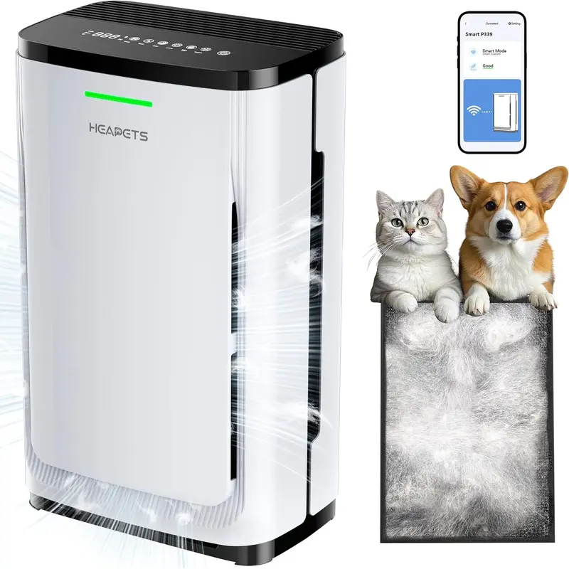 Heapets P358 Pet Air Purifier for Large Rooms