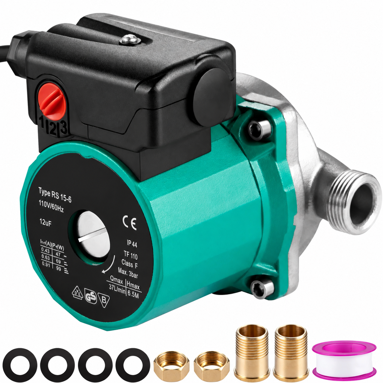 VEVOR Hot Water Recirculating Pump 93W 110V