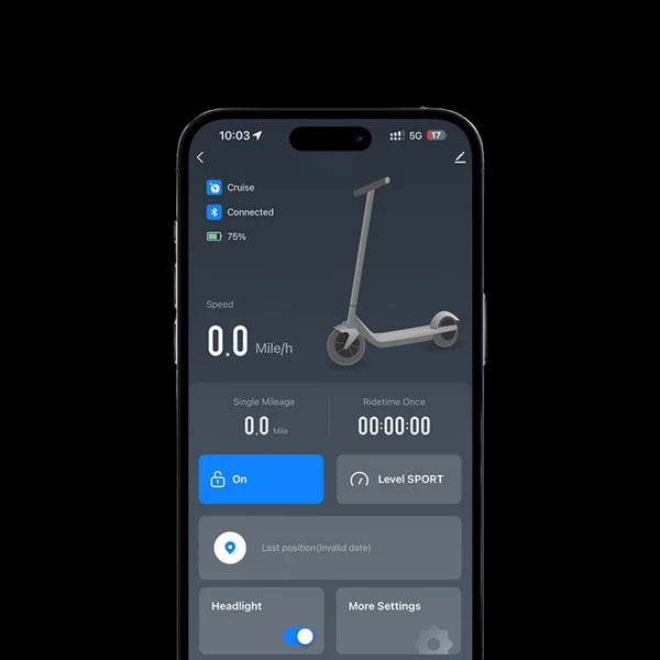 Electric scooter app
