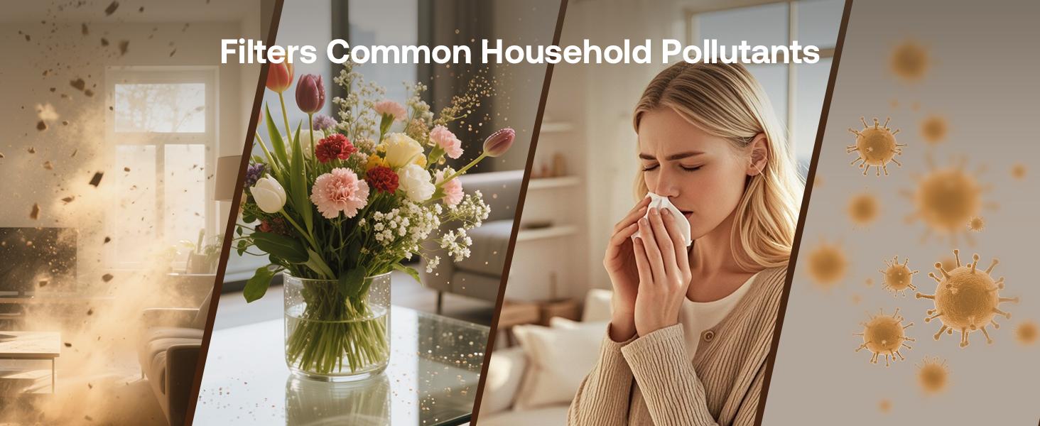 【Deals for you days】Heapets P358 Pet Purifier for Home Large Room (Up to 2500 sq ft), H13 HEPA Double-Sided Filter, Cleaner for Pet Hair, Dander, Odor, Allergens, PM2.5, with Quality Monitor, Auto Mode, 5 Speeds, Ce, Apartment, Bedroom, Timer, Dealsforyou