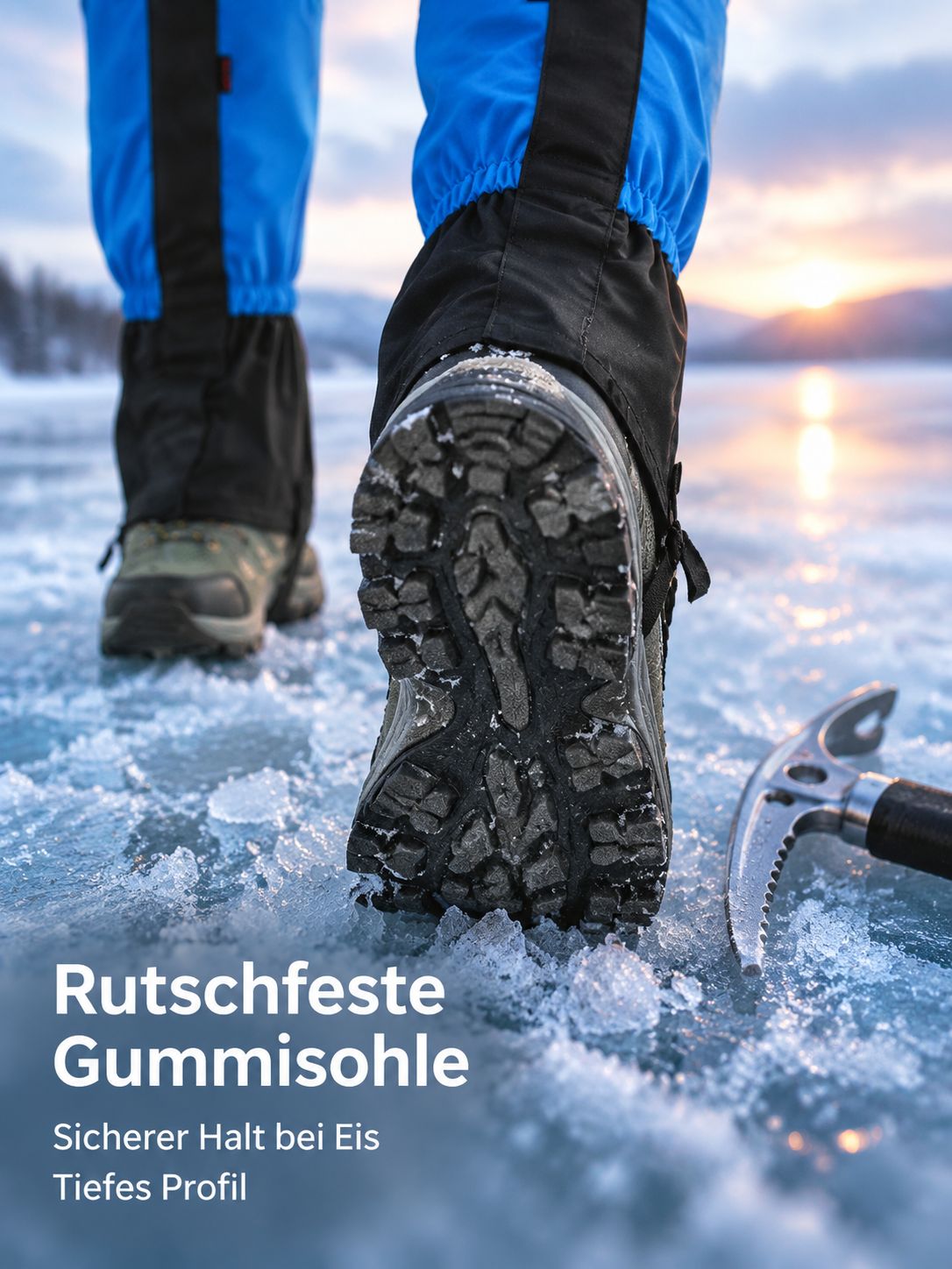 Wasserdichte verlängerte Überschuhe für Erwachsene zum Bergsteigen und Skifahren