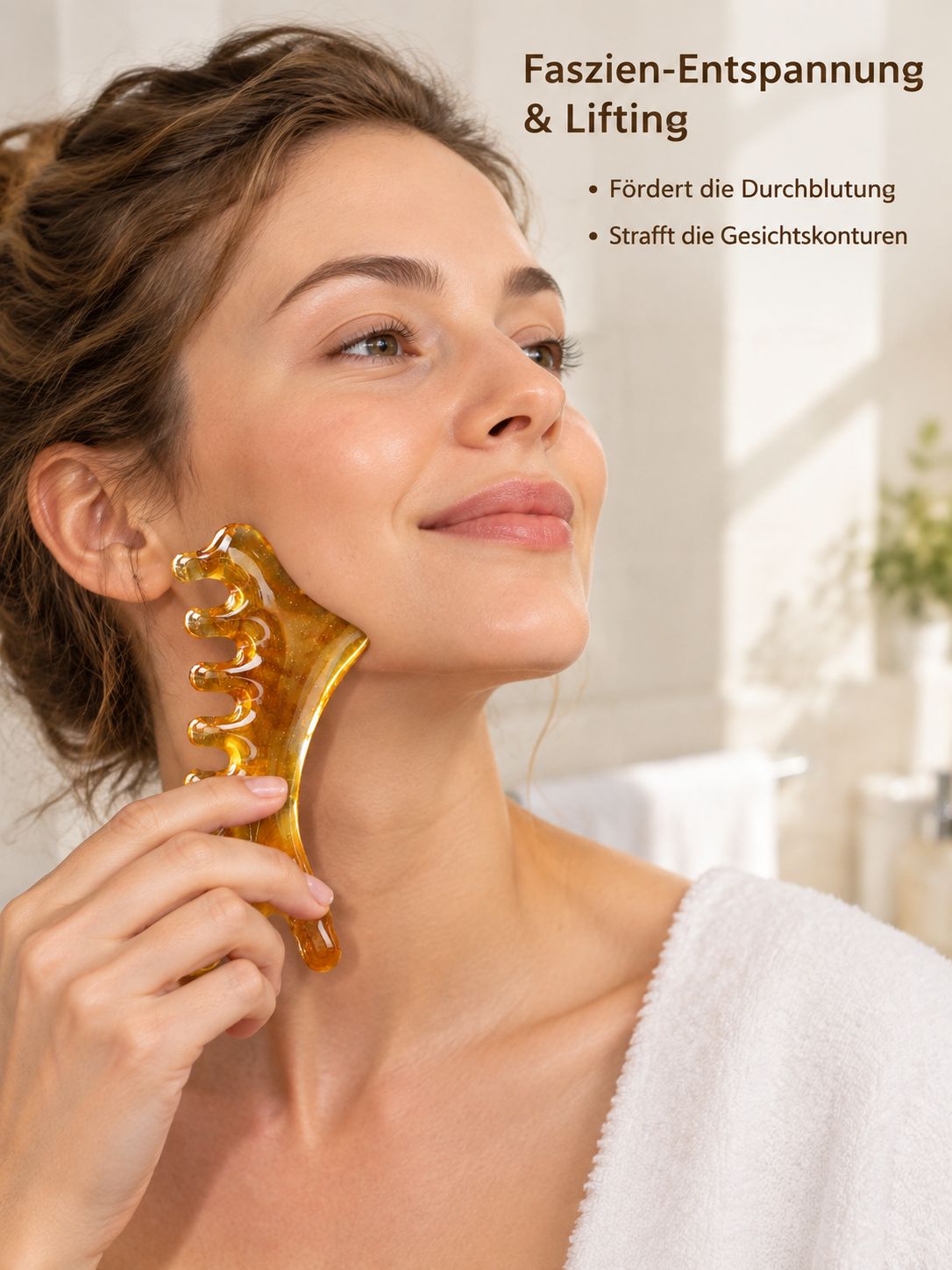 Multifunktionaler medizinischer Gesichtslifting-Massagekamm (speziell für Faszien-Entspannung)