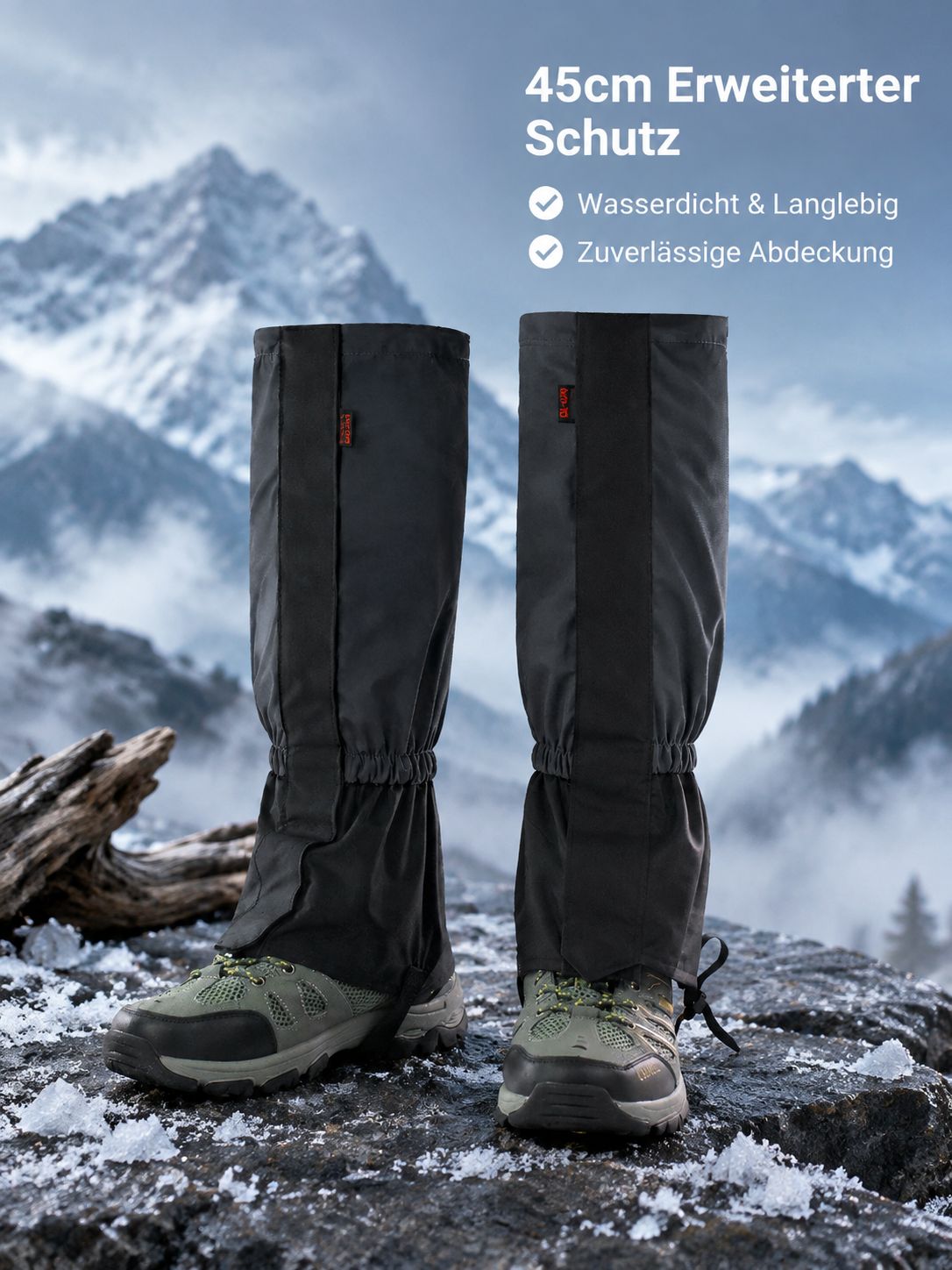 Wasserdichte verlängerte Überschuhe für Erwachsene zum Bergsteigen und Skifahren