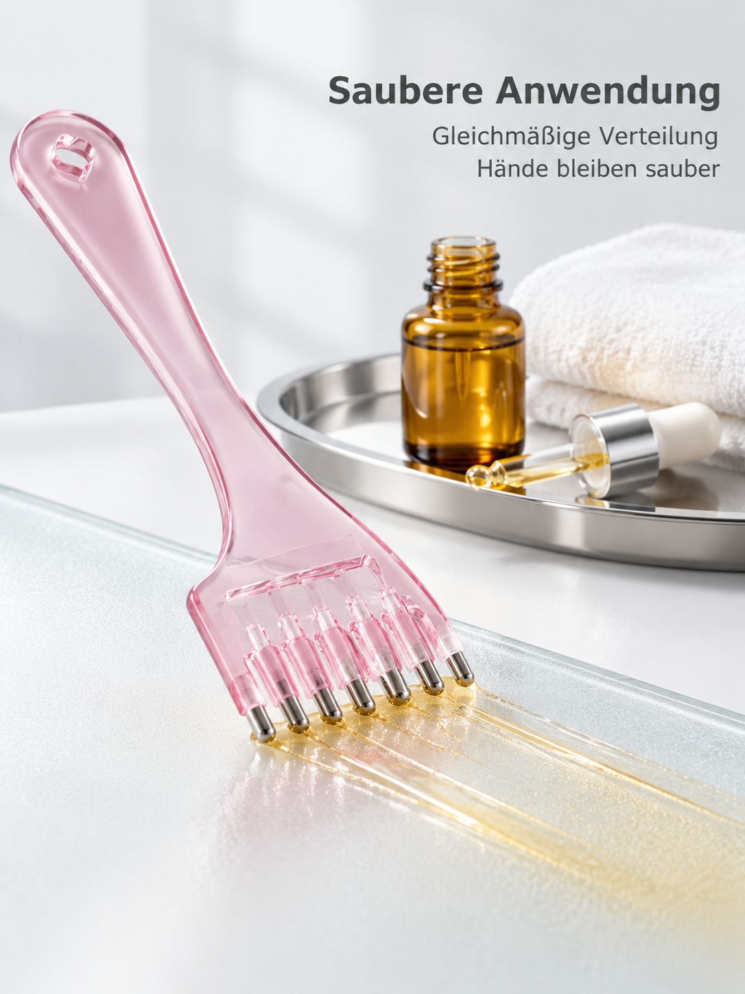 Kristall-Flüssigkeitskamm Minoxidil Kopfhaut-Applikator