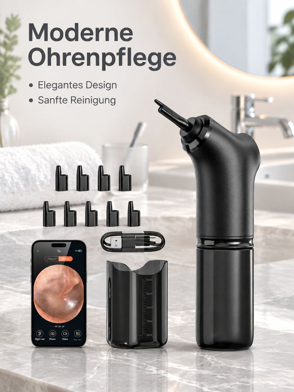 Elektrisches Ohrenreinigungsgerät für den Hausgebrauch