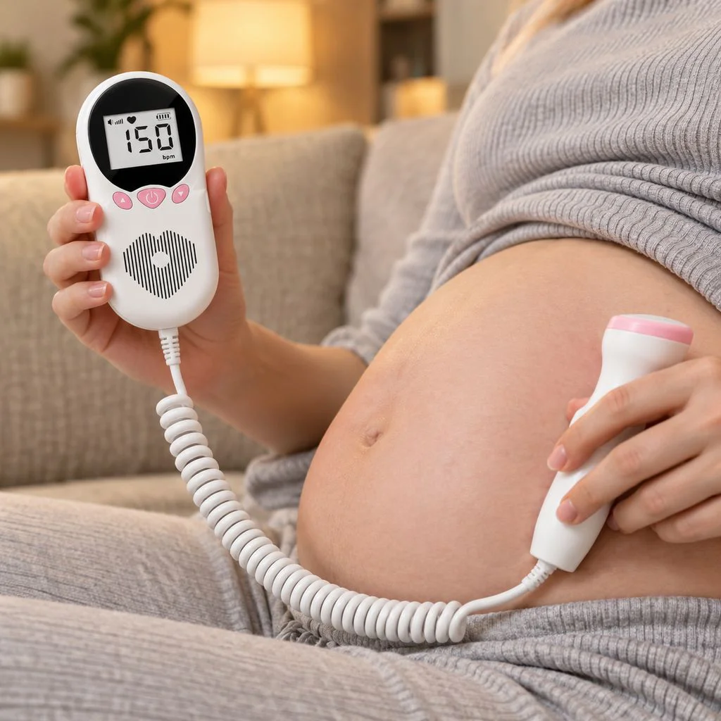 Tragbarer Fetaler Herzmonitor für Schwangere Zuhause Baby Herzton hören