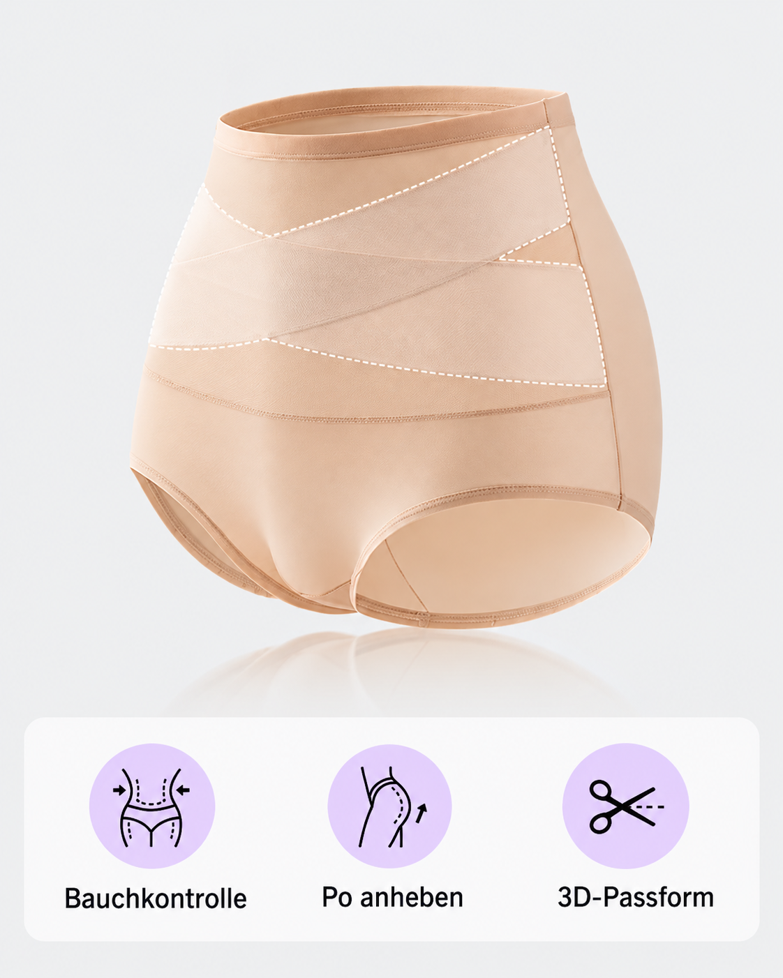 🎀4er-Pack (kostenloser Versand)  Taillenhoher Shaping-Slip