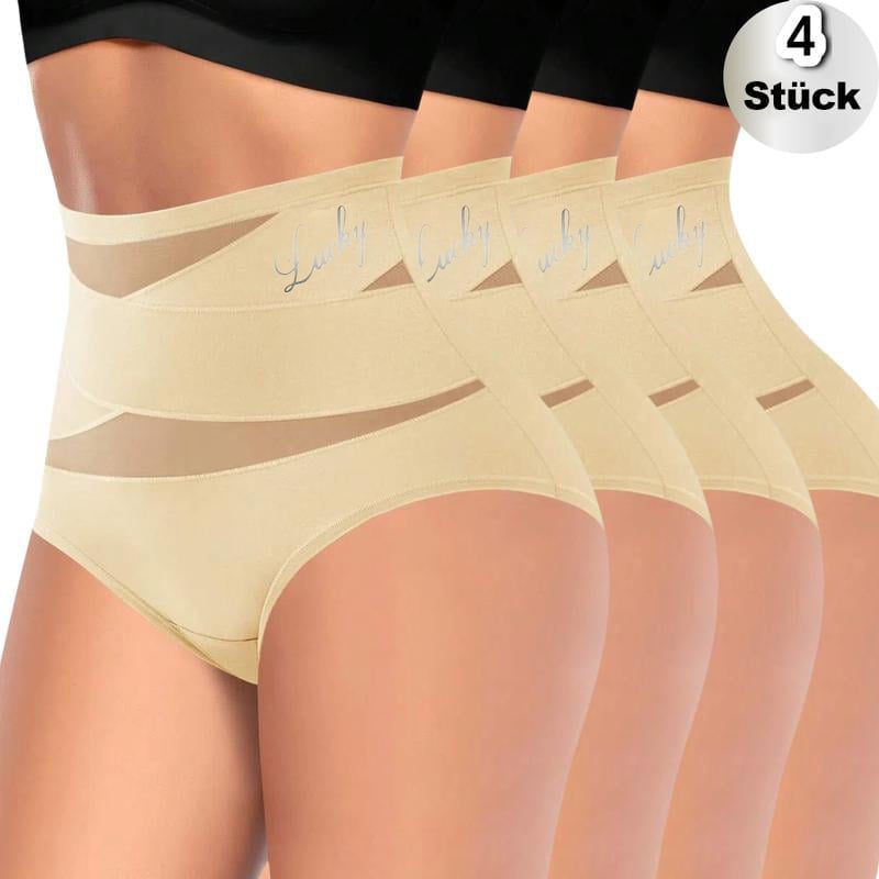 🎀4er-Pack (kostenloser Versand)  Taillenhoher Shaping-Slip