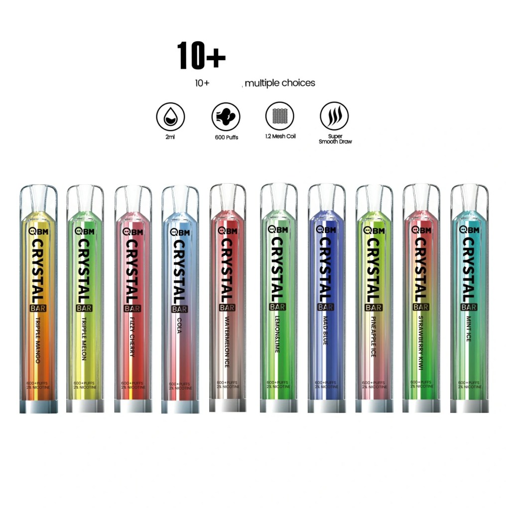 SFOG Crystal Bar S85 600 Puffs Rechargeable Bulk Buy Disposable Vape Wholesale