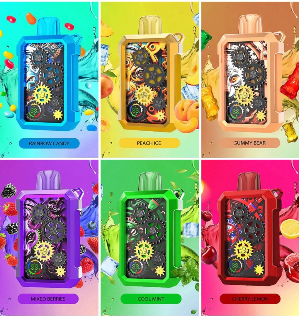 Bang Gear Tick Tock 20000 Puffs 0% 2% 3% 5% Concentration Bulk Buy Rechargeable Disposable Vapes Pen Wholesale