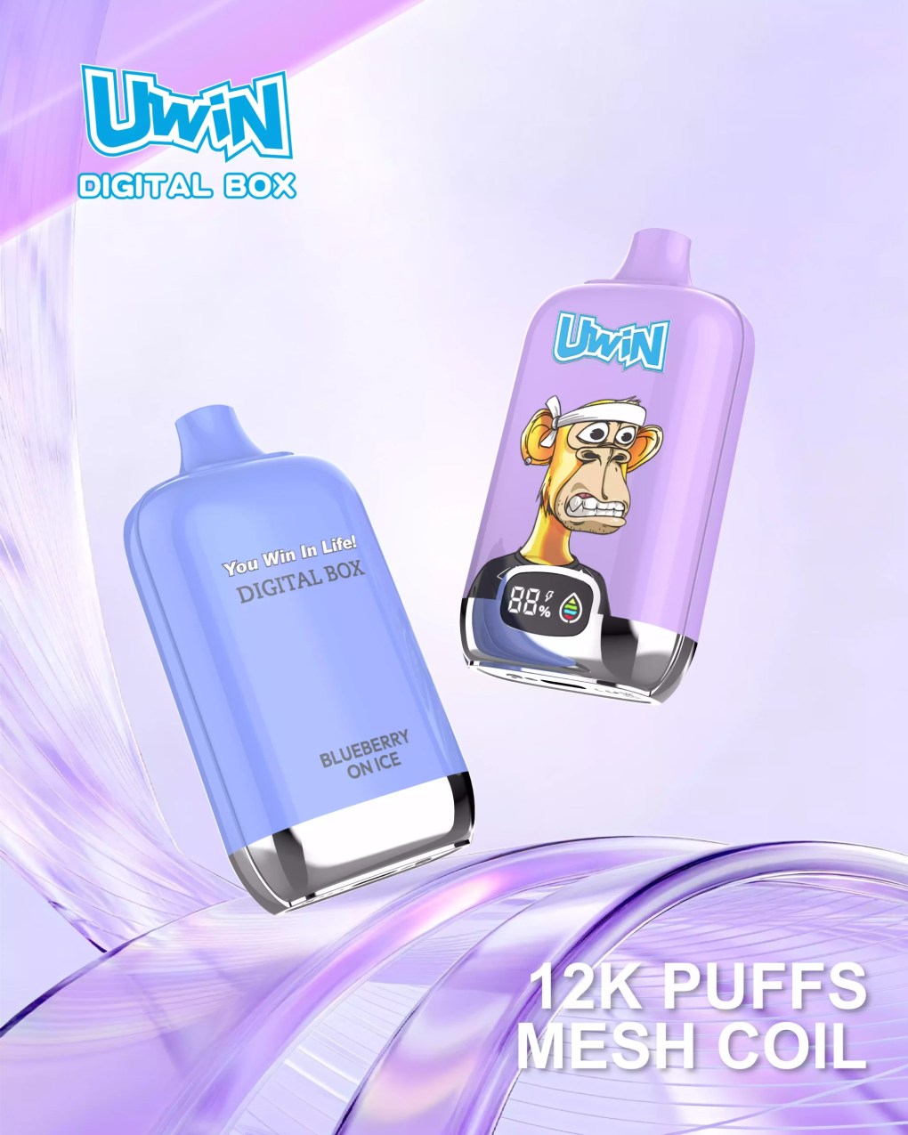 UWIN DIGITAL BOX 12000 Puffs Rechargeable Mesh Coil 12K Disposable Vapes Wholesale Bulk Buy
