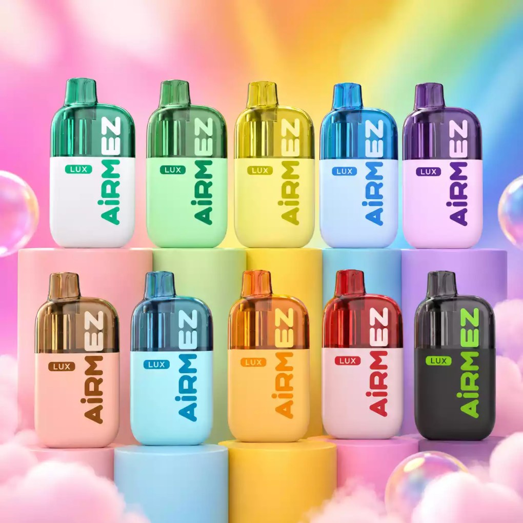 AIRMEZ LUX 100000 Puffs Disposable Vapes Wholesale 100K Boost Button Multiple Taste Visible Tank Dual Mesh Coil