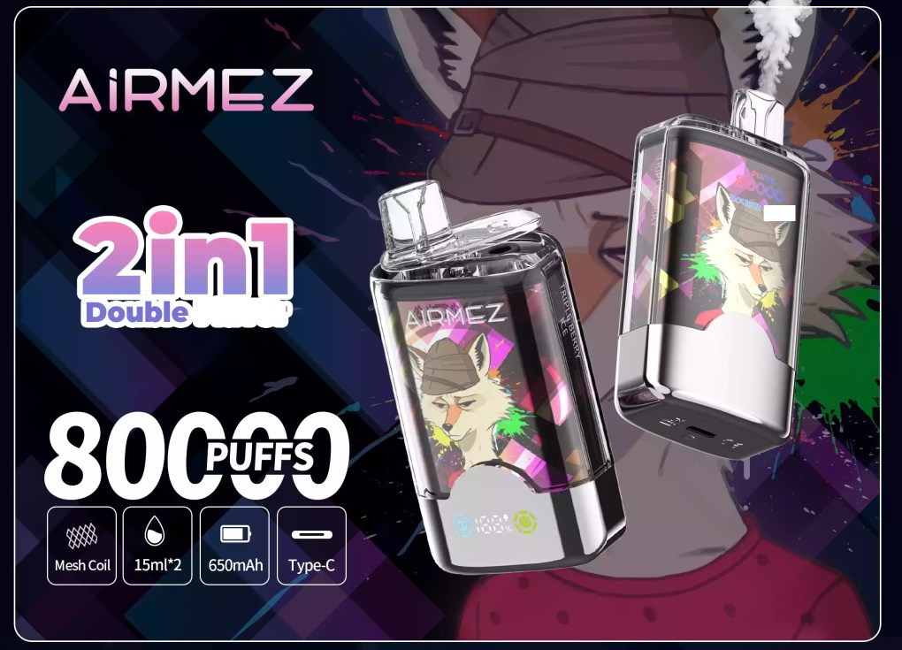 AIRMEZ FOX 80000 Puffs 2 IN 1 Taste Disposable Vape Wholesale