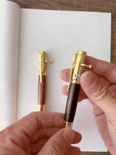 100% Handmade Bolt Action Wooden Bullet Pen | Crafted From Real Wood &