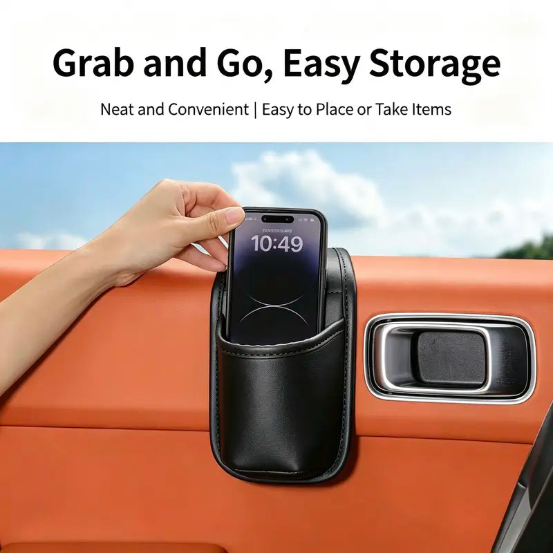 Soft lined car door pocket interior