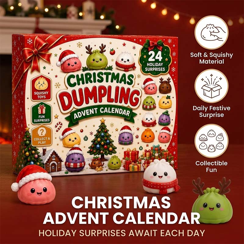 New Christmas Dumpling Squishy Advent Calendar – 24 Surprise Toys