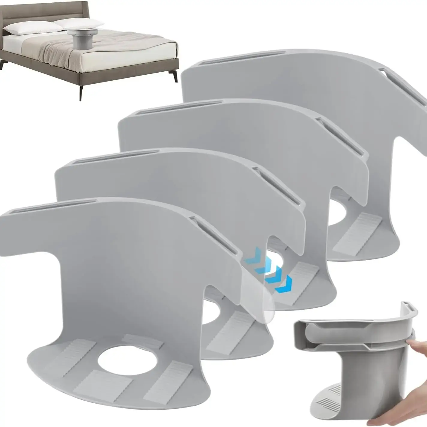 🛏️ Bed Sheet Holders, Invisible Mattress Sheet Grippers to Stop Sheets Sliding & Wrinkling, Easy Install Sheet Fasteners for All Beds
