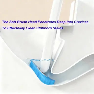 🧼 Wall Mount Disposable Toilet Brush with Auto Open Close Lid Holder, Preloaded Cleaning Solution Replacement Heads, Hygienic Bathroom Toilet Cleaning Brush