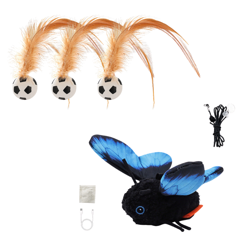 🐱Smart Sensing Flapping Butterfly Toy🐈Motion-activated, realistic flight, interactive fun – keeps your cat engaged for hours.🔥✨