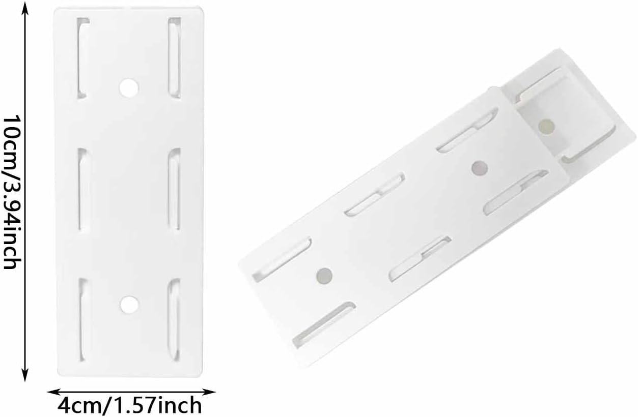 🔌 Punch-Free Self-Adhesive Power Strip Holder, Detachable Wall Mount Socket Fixer for Home Cable Management