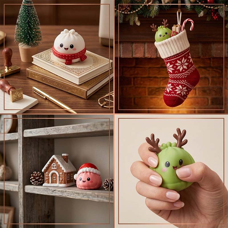 New Christmas Dumpling Squishy Advent Calendar – 24 Surprise Toys