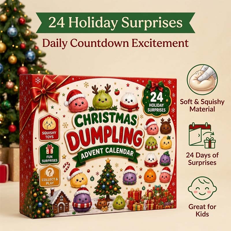 New Christmas Dumpling Squishy Advent Calendar – 24 Surprise Toys
