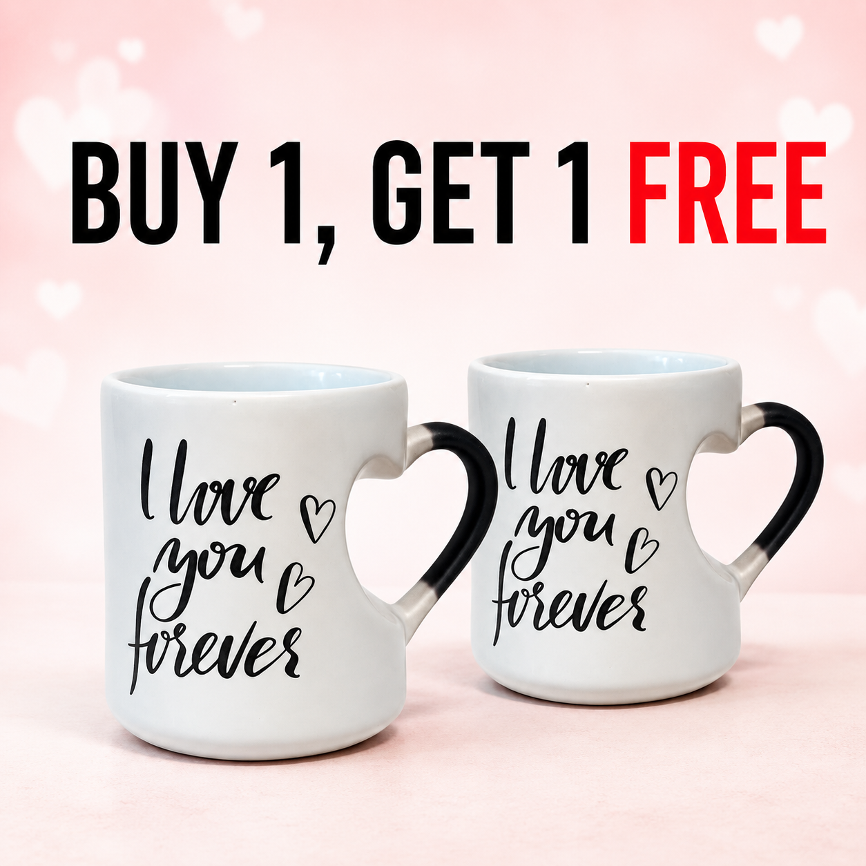 🔥 Limited-Time Offer: Buy 1, Get 1 FREE! Heart-shaped Color Changing Mug