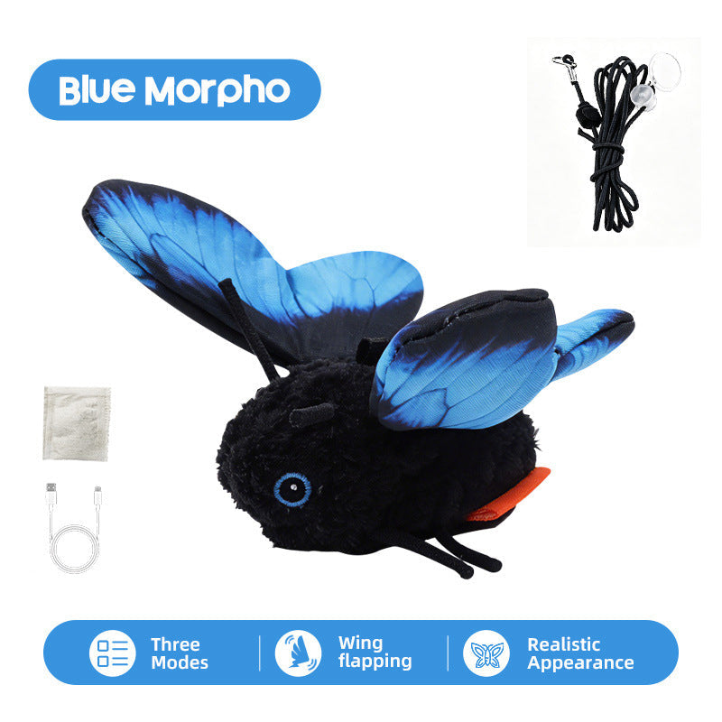 🐱Smart Sensing Flapping Butterfly Toy🐈Motion-activated, realistic flight, interactive fun – keeps your cat engaged for hours.🔥✨