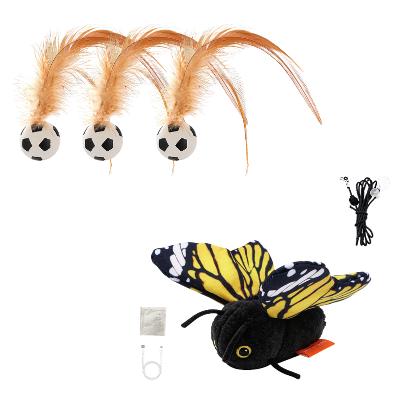 🐱Smart Sensing Flapping Butterfly Toy🐈Motion-activated, realistic flight, interactive fun – keeps your cat engaged for hours.🔥✨