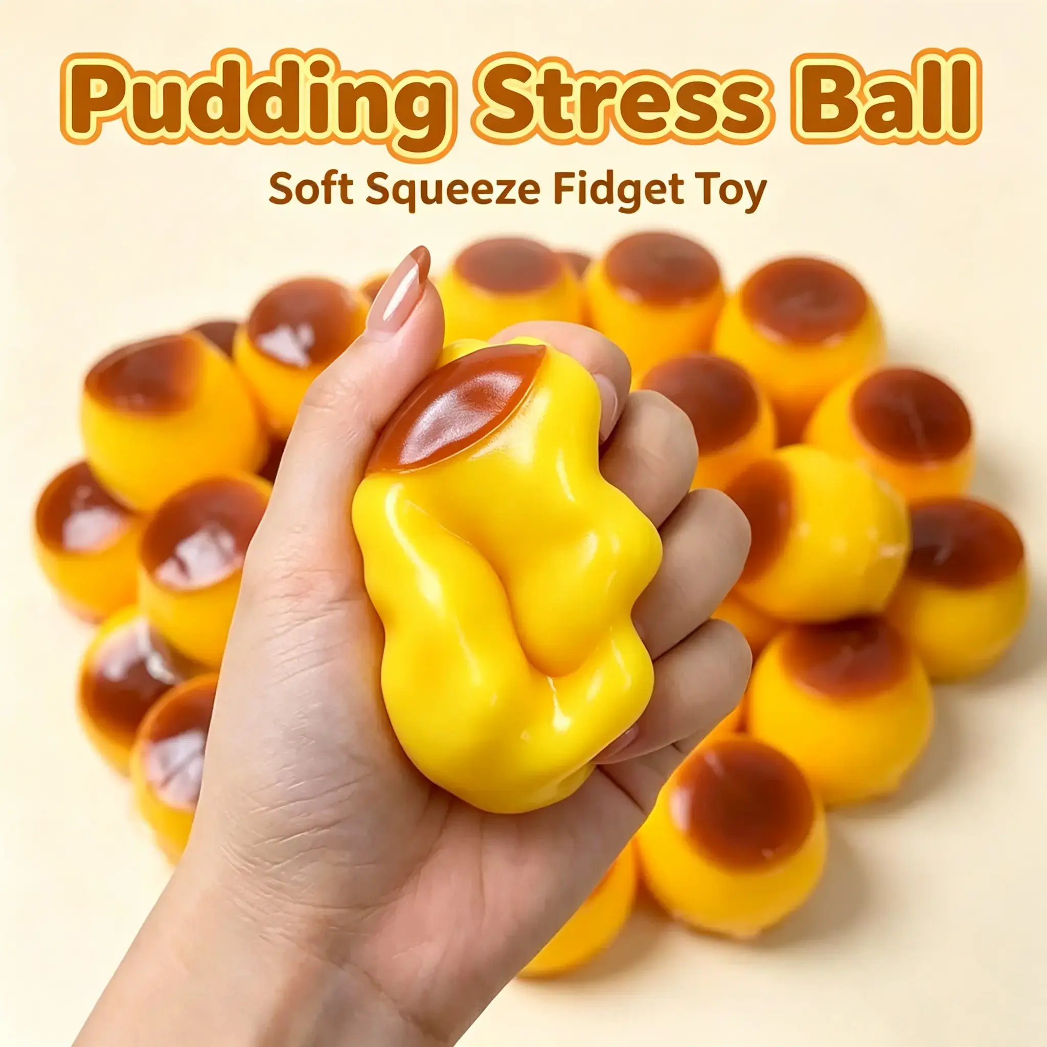 6‑Piece Squishy Crunchy Stress Relief Fidget Toys, ASMR Squeeze Sensory Stress Balls, Relaxing Unique Tactile Fidgets, Sensory Room Supplies, 6 Assorted Food‑Shaped Designs, Novelty Holiday Gifts