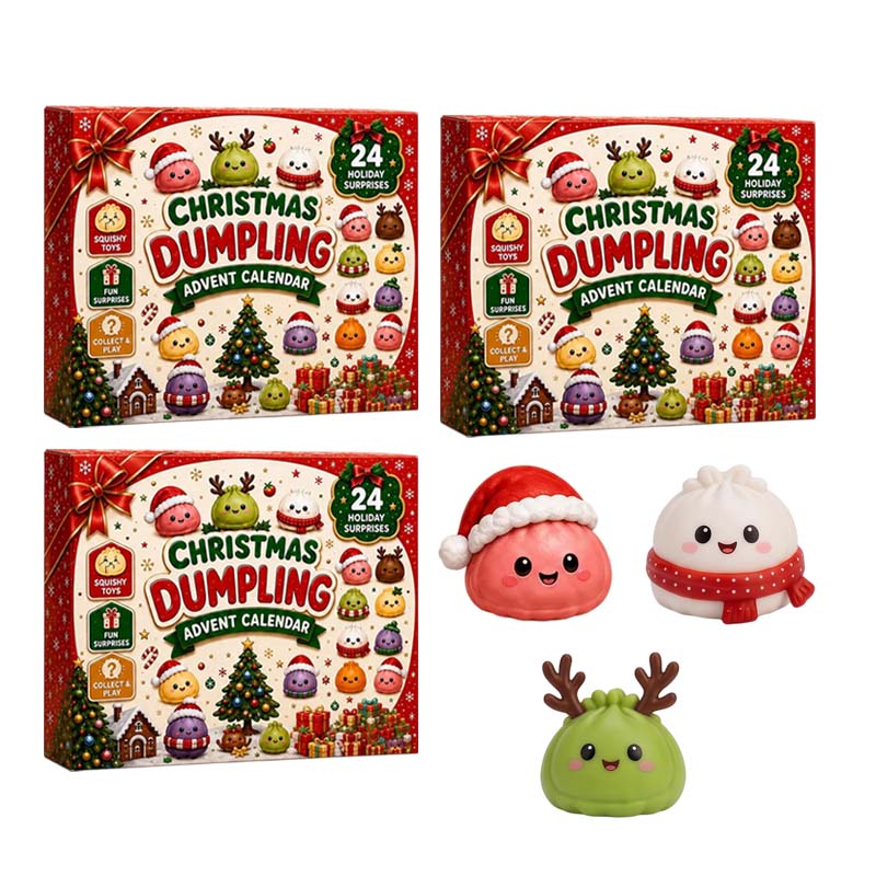 New Christmas Dumpling Squishy Advent Calendar – 24 Surprise Toys
