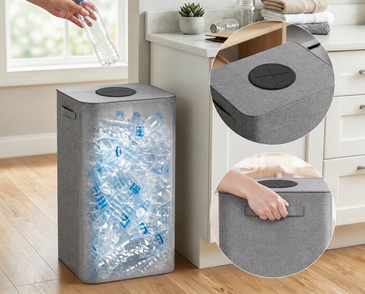 Large capacity Oxford fabric storage box for household organization