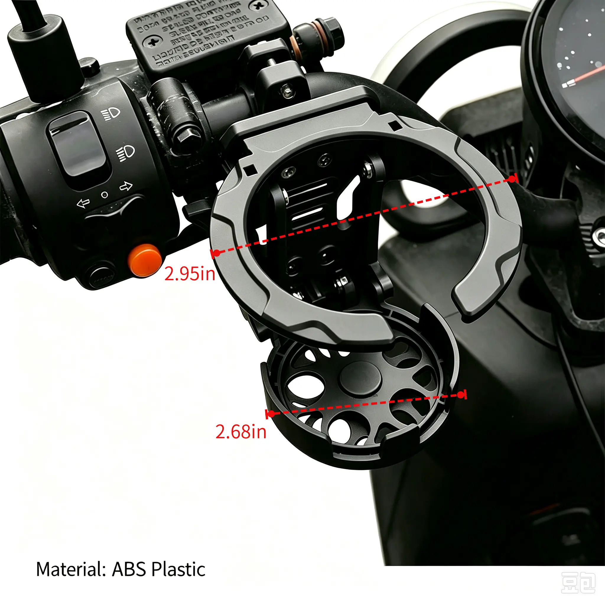 Bike cup holder handlebar mounting dimensions