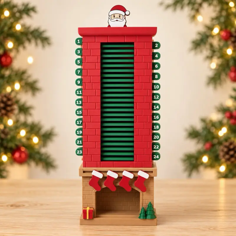 Santa Chimney Advent Calendar Christmas decoration