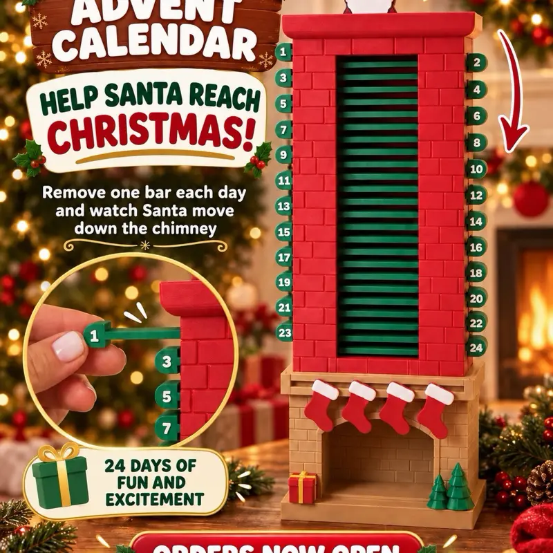 Family Christmas countdown with Santa Advent Calendar