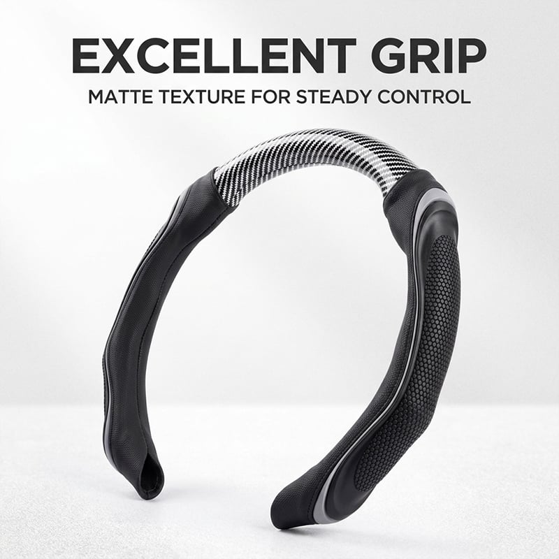 Sport style silicone steering wheel cover