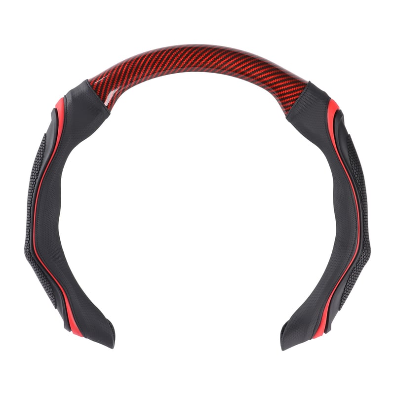Red sport style steering wheel cover