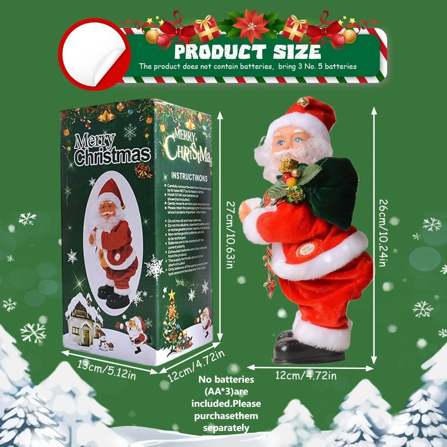 Electric Dancing Santa Claus Toy