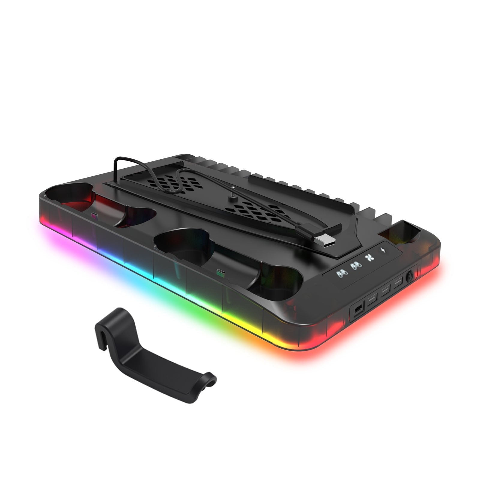 Multifunctional PS5 cooling and charging station