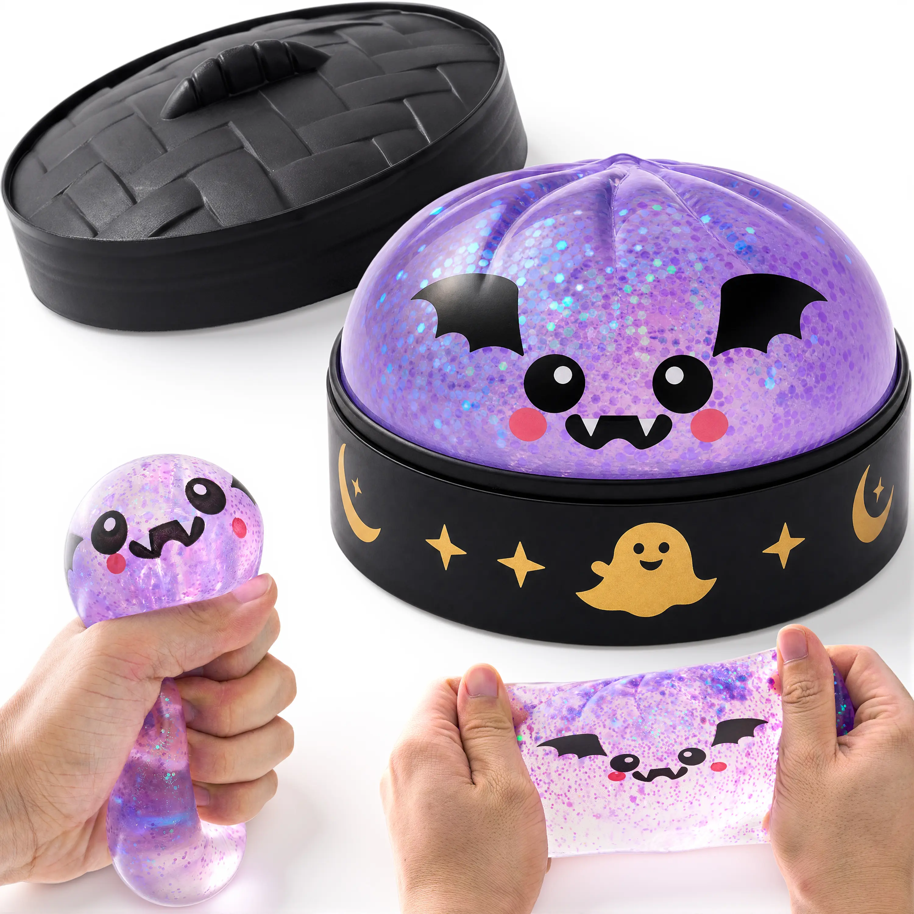 🎃Halloween Themed Squish Toys with Storage Case Trick or Treat Goodie Bag Fillers for Boys Girls