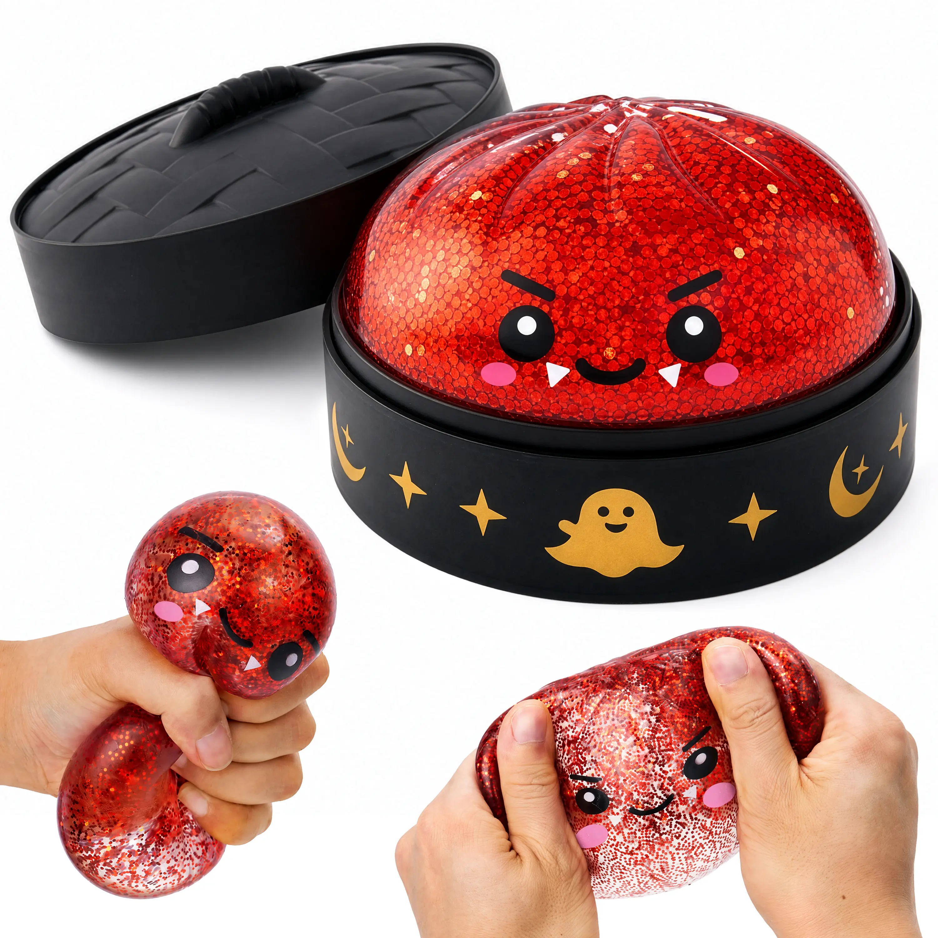 🎃Halloween Themed Squish Toys with Storage Case Trick or Treat Goodie Bag Fillers for Boys Girls