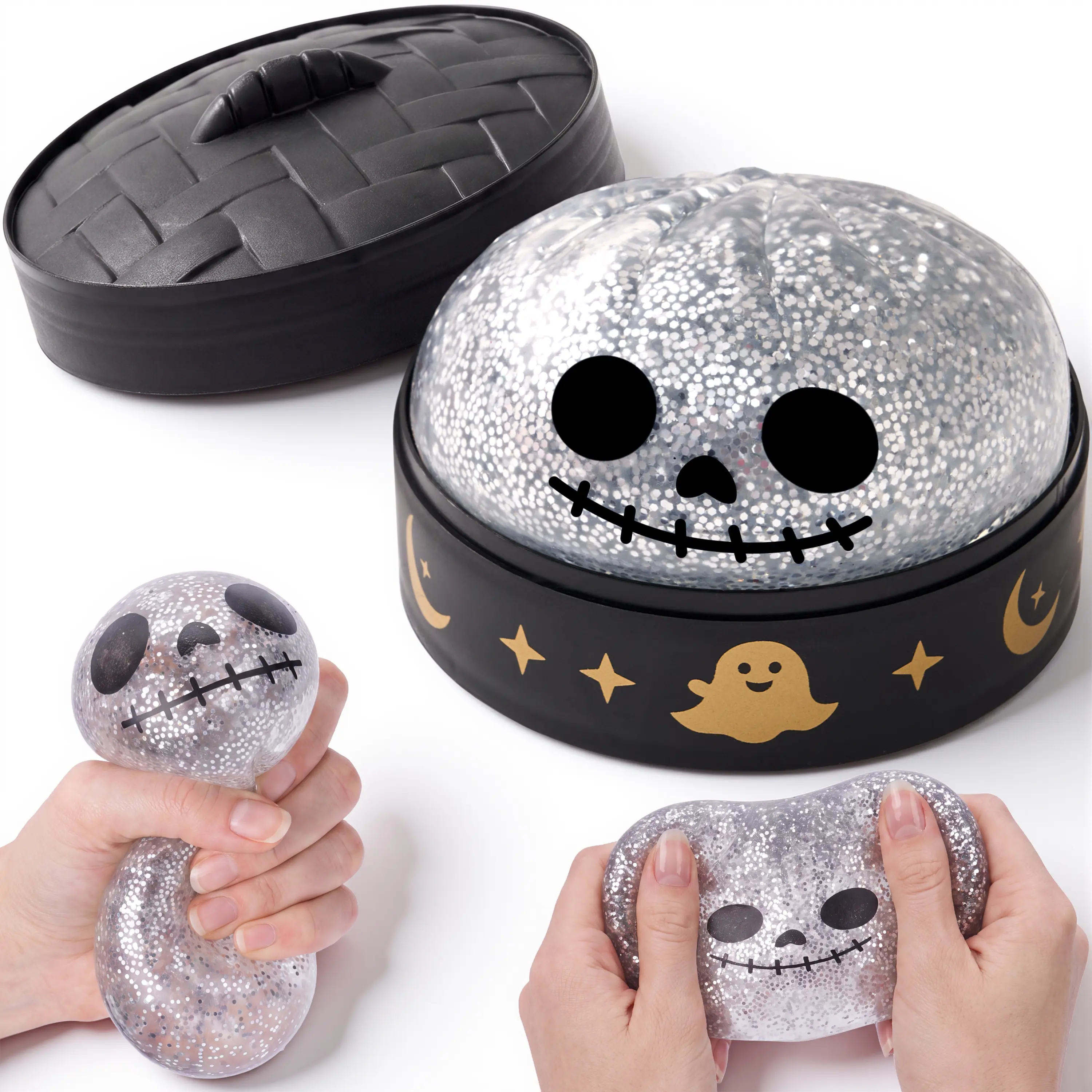 🎃Halloween Themed Squish Toys with Storage Case Trick or Treat Goodie Bag Fillers for Boys Girls