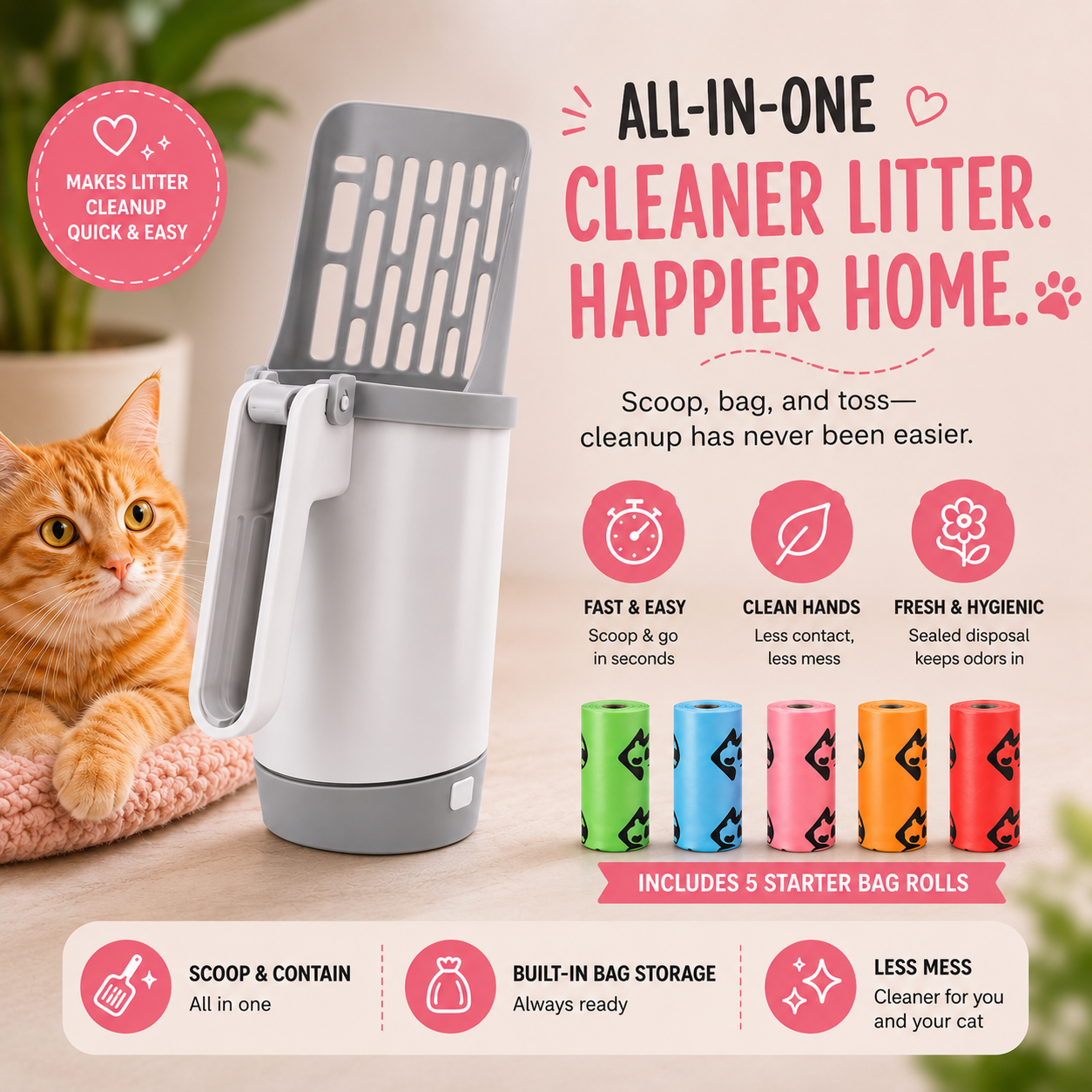 The Mess-Free Cat Litter Scoop