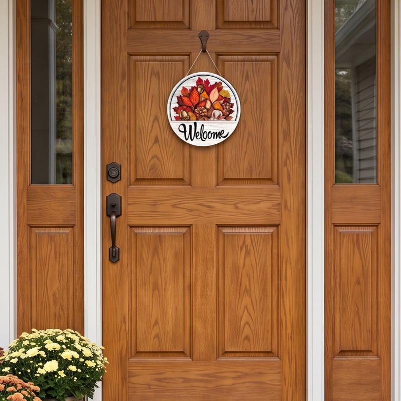 16 Pcs Interchangeable Welcome Sign for Front Door