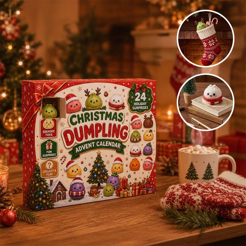 New Christmas Dumpling Squishy Advent Calendar – 24 Surprise Toys