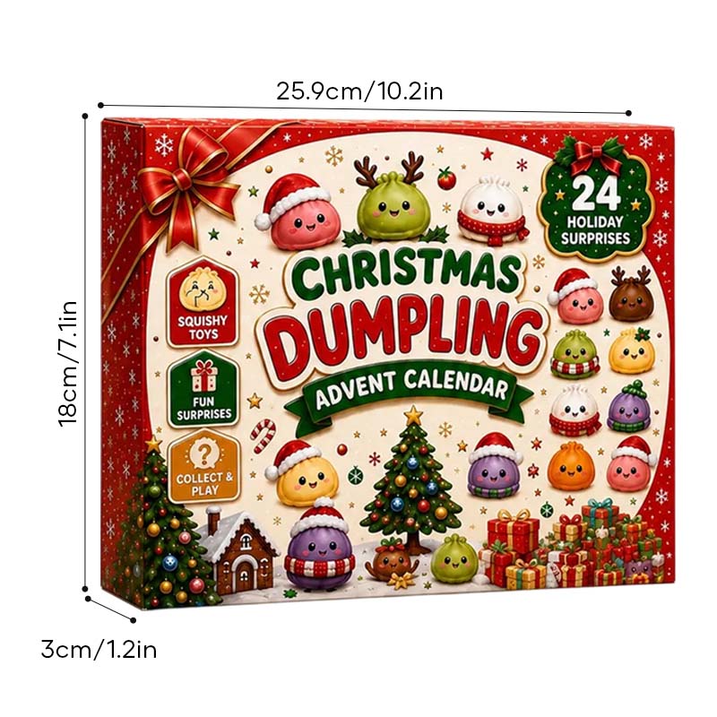 New Christmas Dumpling Squishy Advent Calendar – 24 Surprise Toys