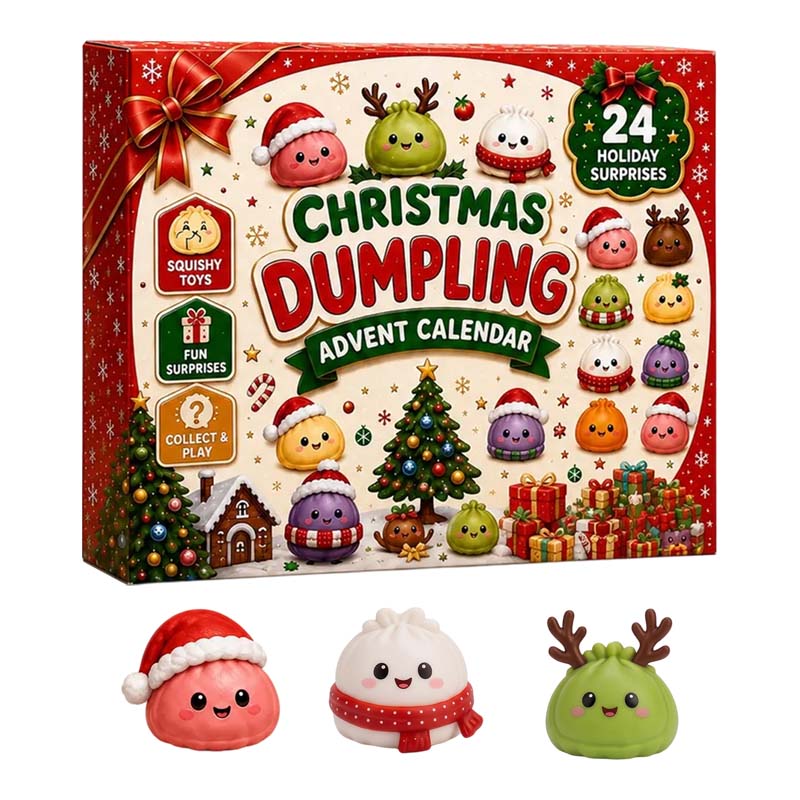 New Christmas Dumpling Squishy Advent Calendar – 24 Surprise Toys