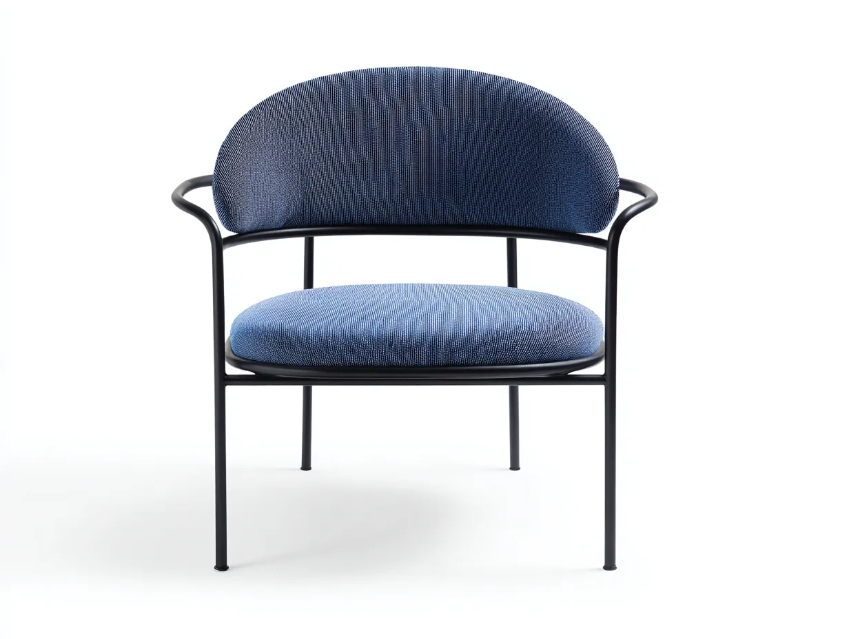Outdoor-Freizeitstuhl 68×62×78 cm - Blau - Metallgestell mit Stoffbezug-Parointerior