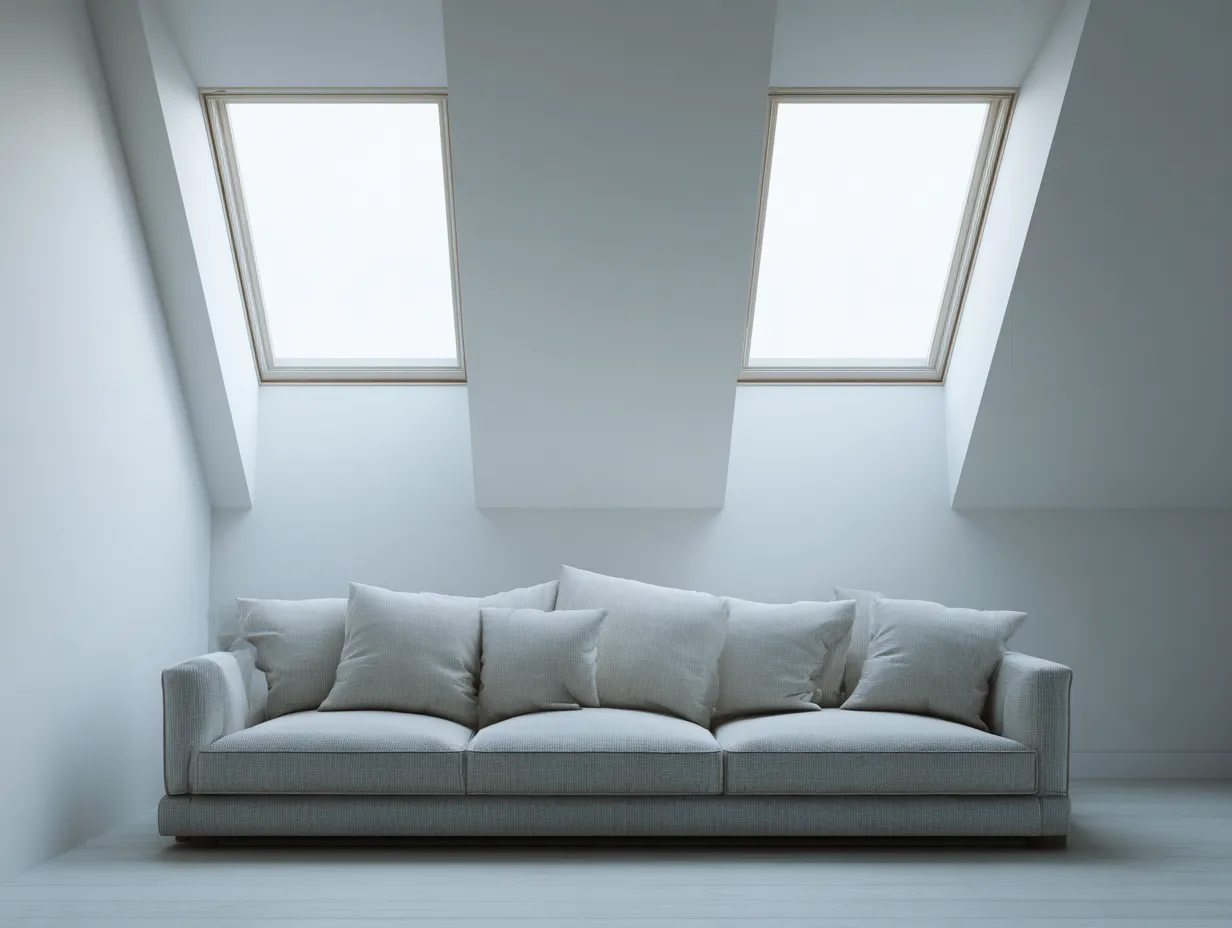 3-Sitzer Stoffsofa 270×105×85 cm - Hellgrau - Tiefe Sitzfläche fürs Wohnzimmer-Savaiabode